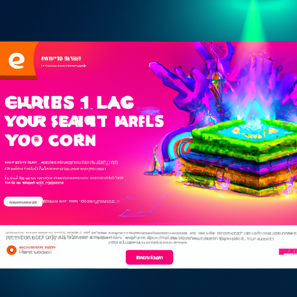 Screenshot mosaic of in-game arenas, characters, and neon overlays